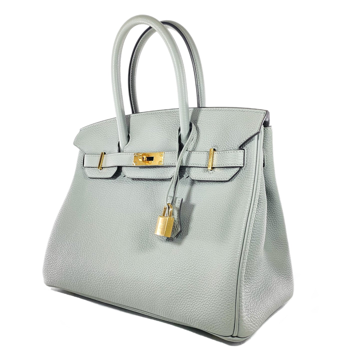 Hermes Birkin 30 Gris Mouette Togo Gold Hardware