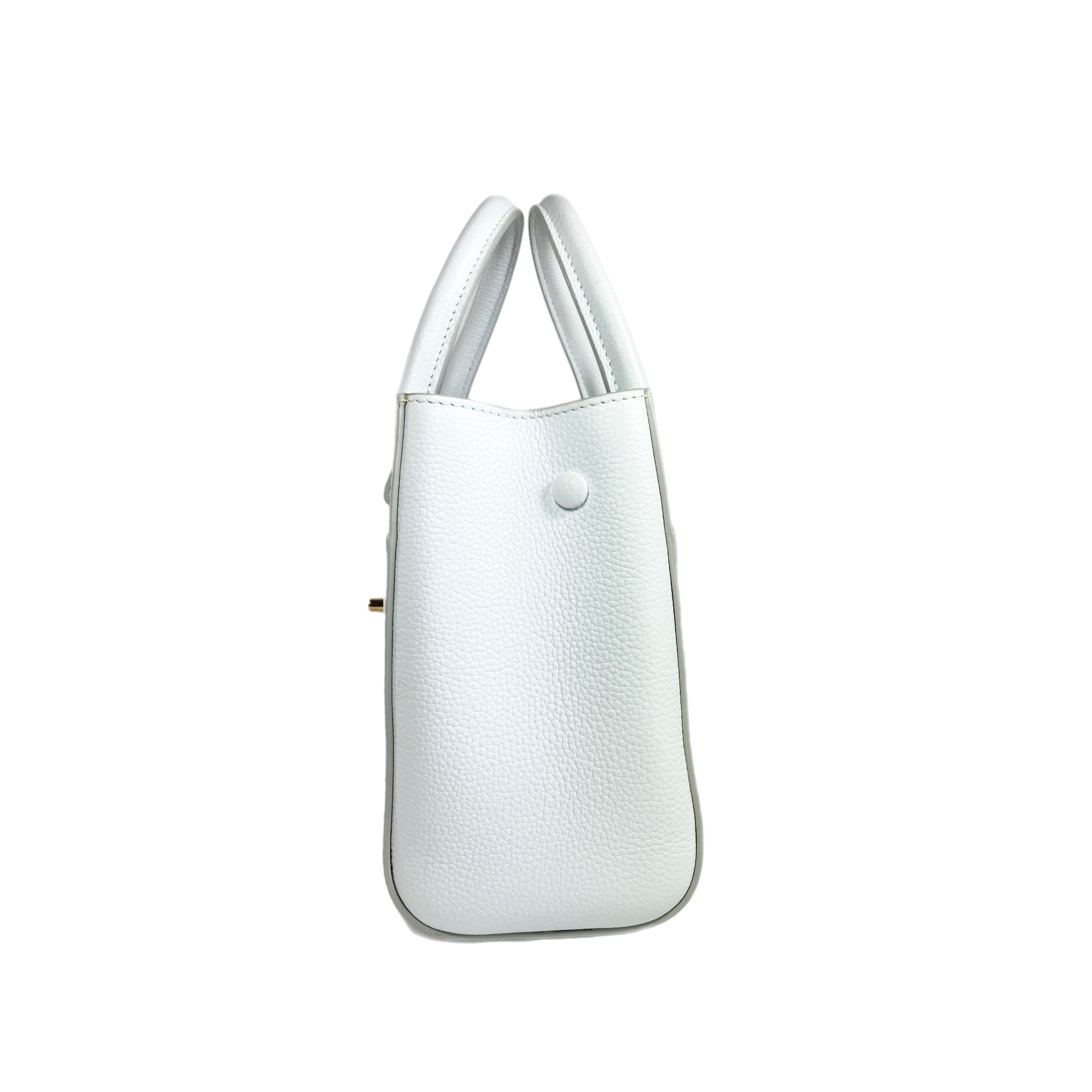 Chanel Mini Calfskin White Neo Executive Shopper Tote
