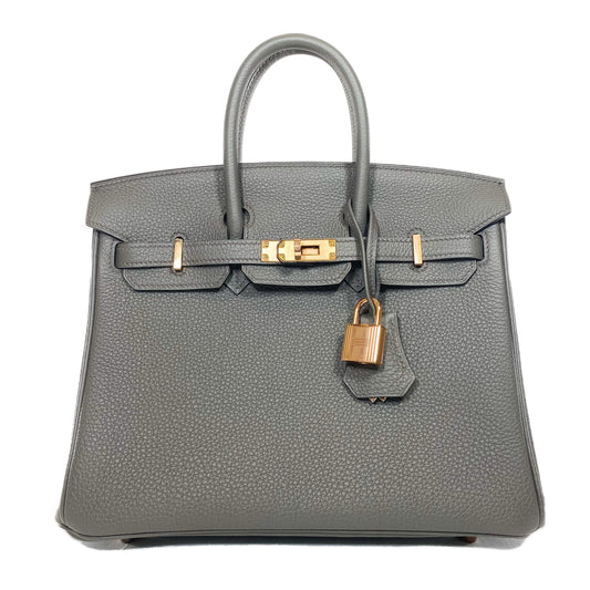 Hermes Birkin 25 Etain Togo Rose Gold Hardware