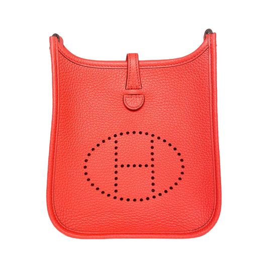 Hermes Evelyne TPM Rose Texas Clemence Palladium Hardware