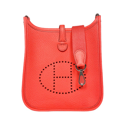 Hermes Evelyne TPM Rose Texas Clemence Palladium Hardware