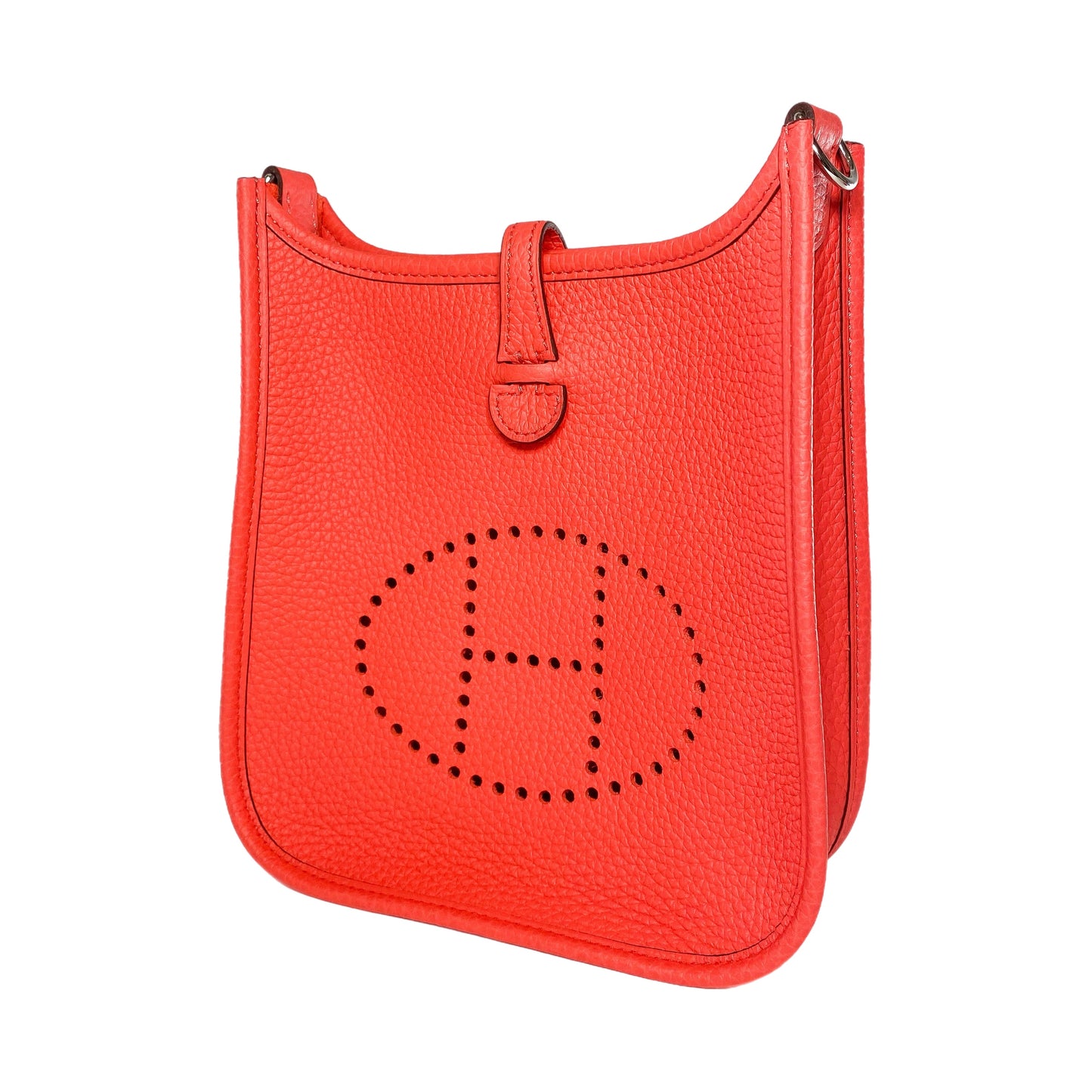 Hermes Evelyne TPM Rose Texas Clemence Palladium Hardware