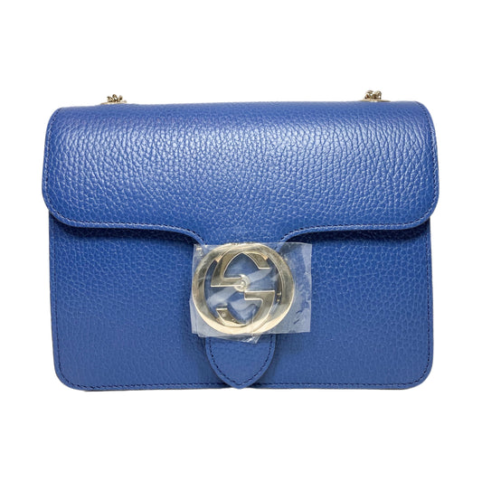 Gucci Blue Small Interlocking G Shoulder Bag