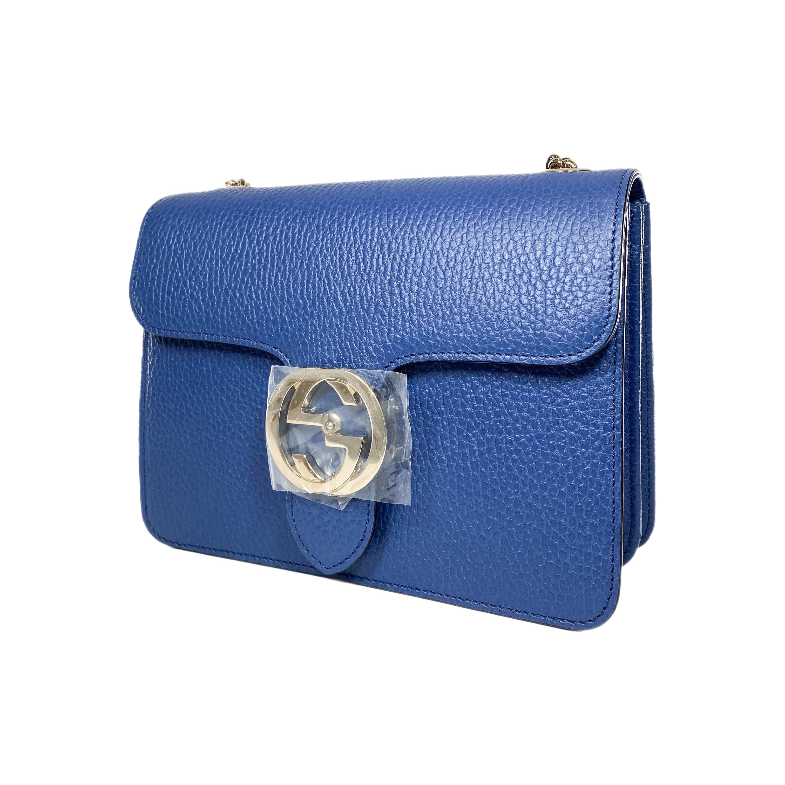 Gucci Blue Small Interlocking G Shoulder Bag – Consign of the Times ™