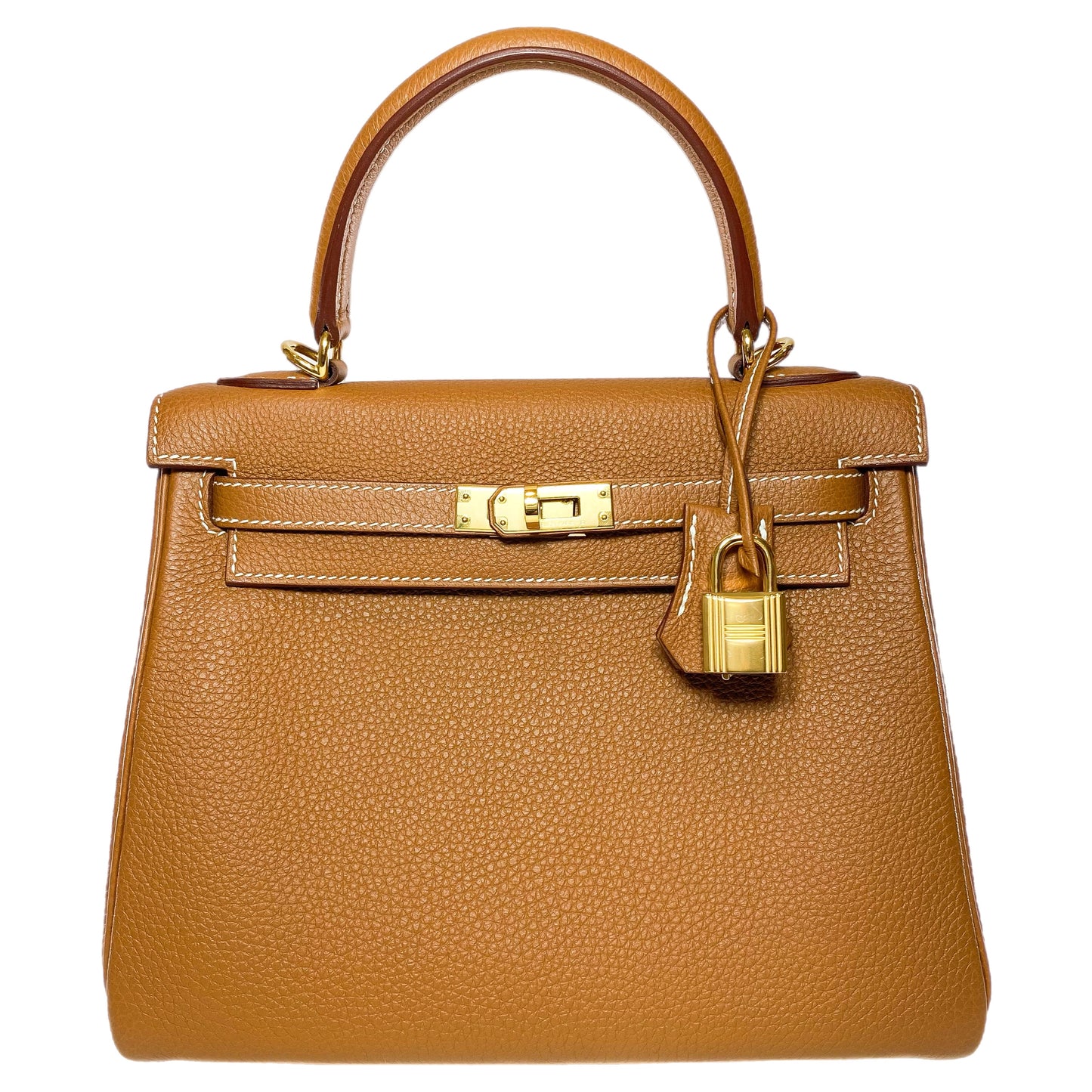 Hermes Kelly 25 Gold Togo Gold Hardware