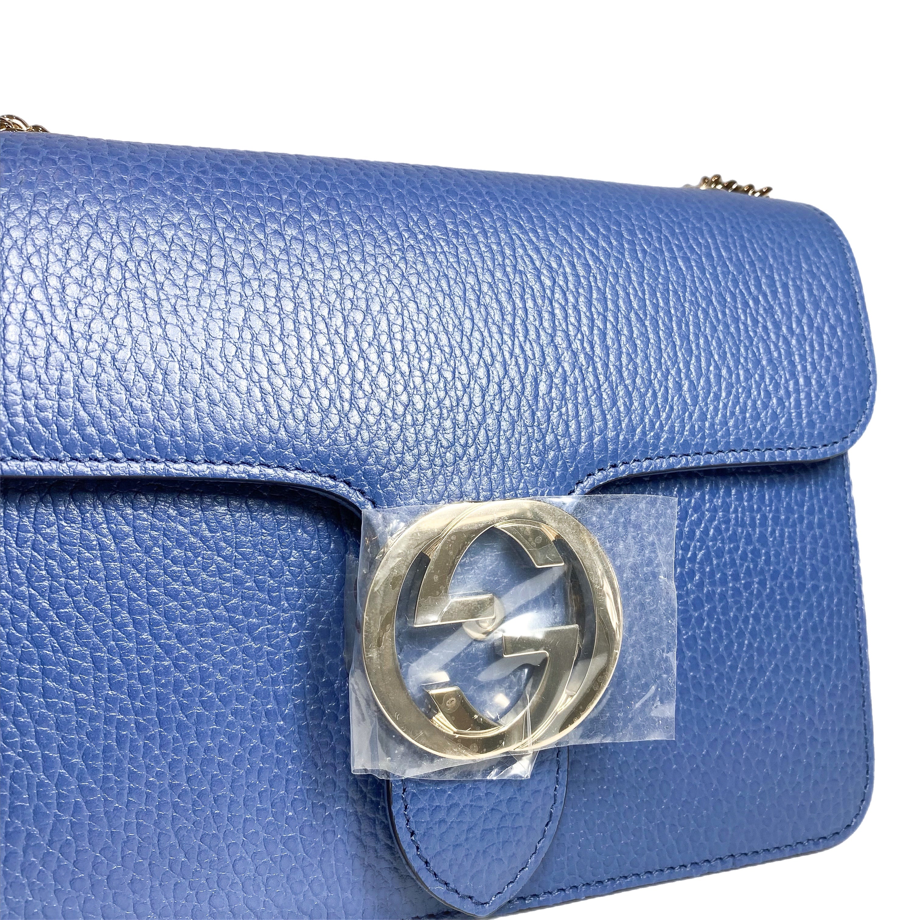 Gucci Blue Small Interlocking G Shoulder Bag – Consign of the Times ™