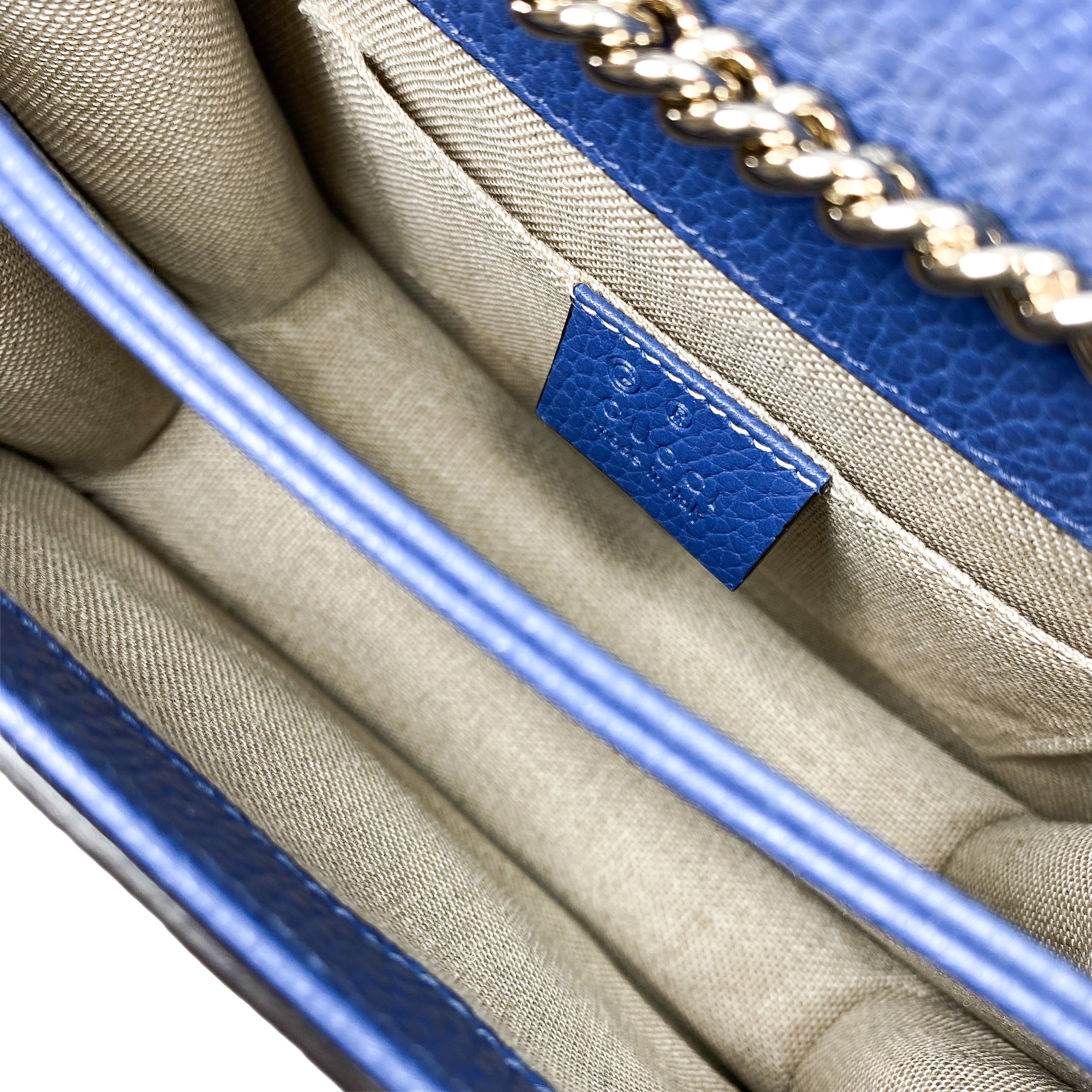 Gucci Blue Small Interlocking G Shoulder Bag