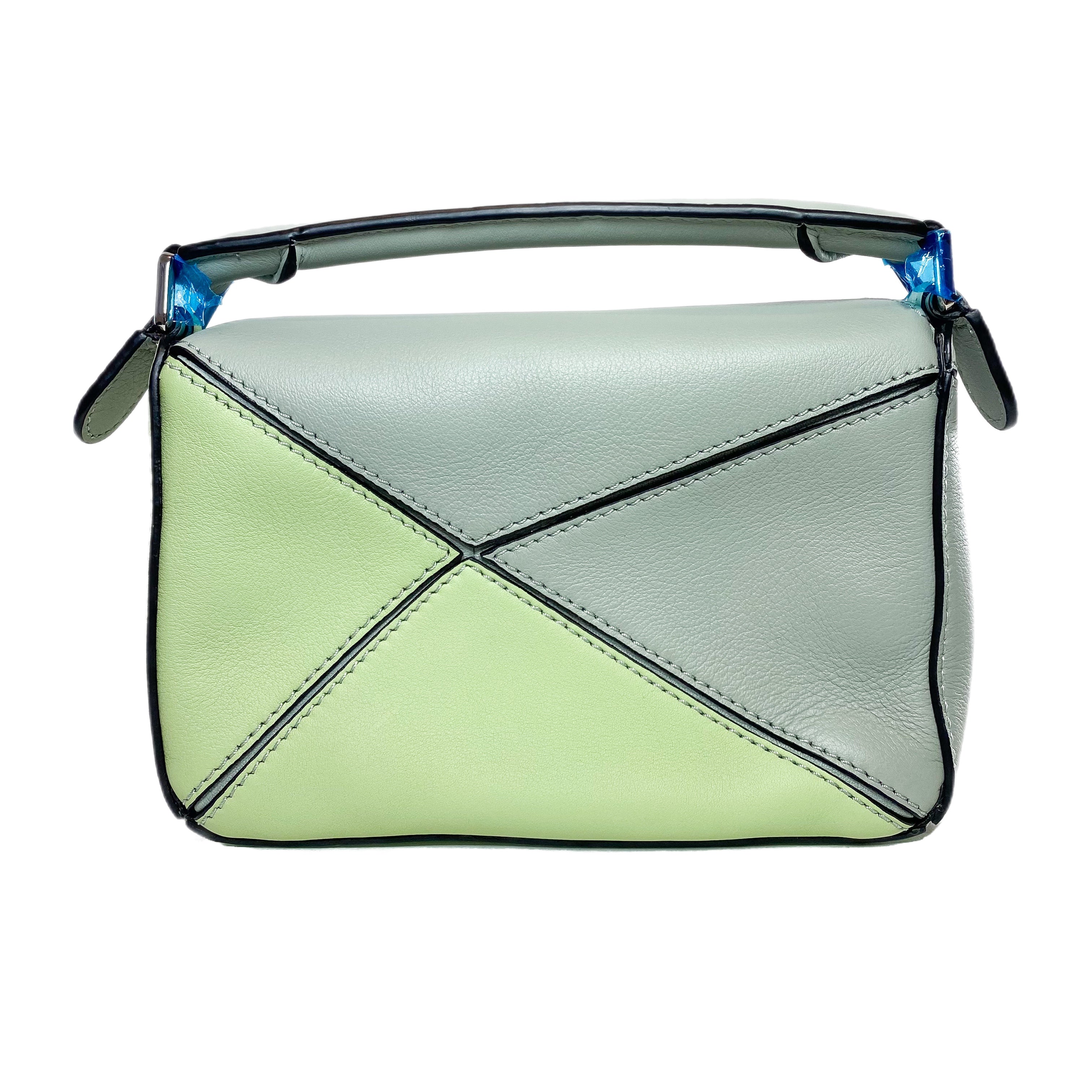 LOEWE ミントグリーン ハンドバッグ Loewe Tricolor Mini Puzzle Bag | Consign of the Times ™