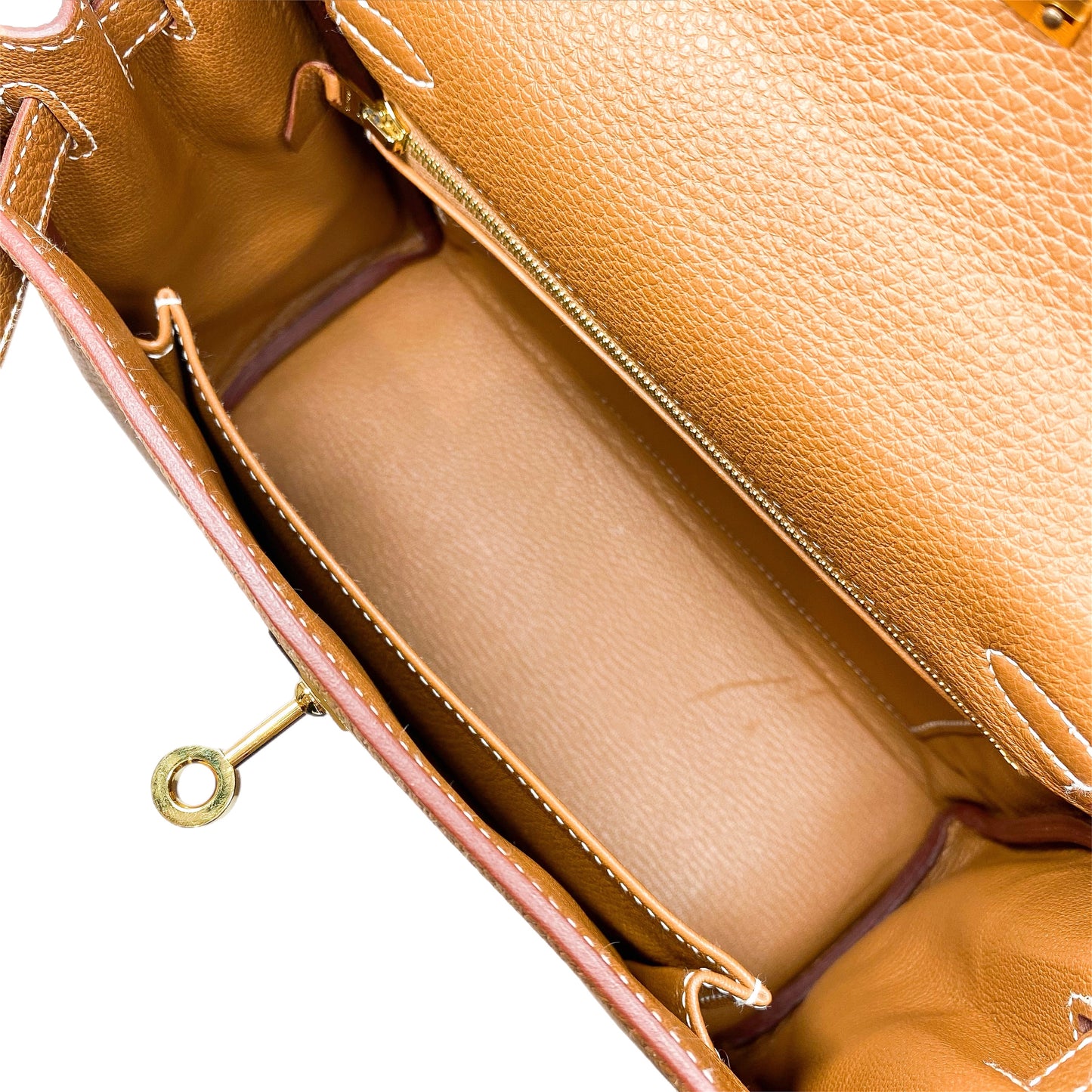 Hermes Kelly 25 Gold Togo Gold Hardware