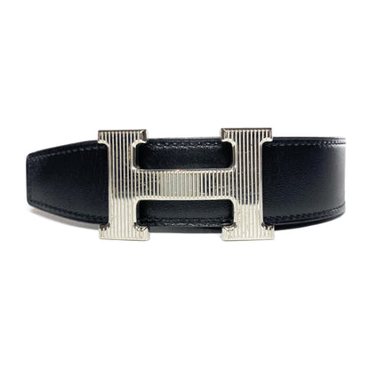 Hermes Noir Blue Constance H Belt