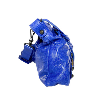 Balenciaga Blue Motorcycle First Bag