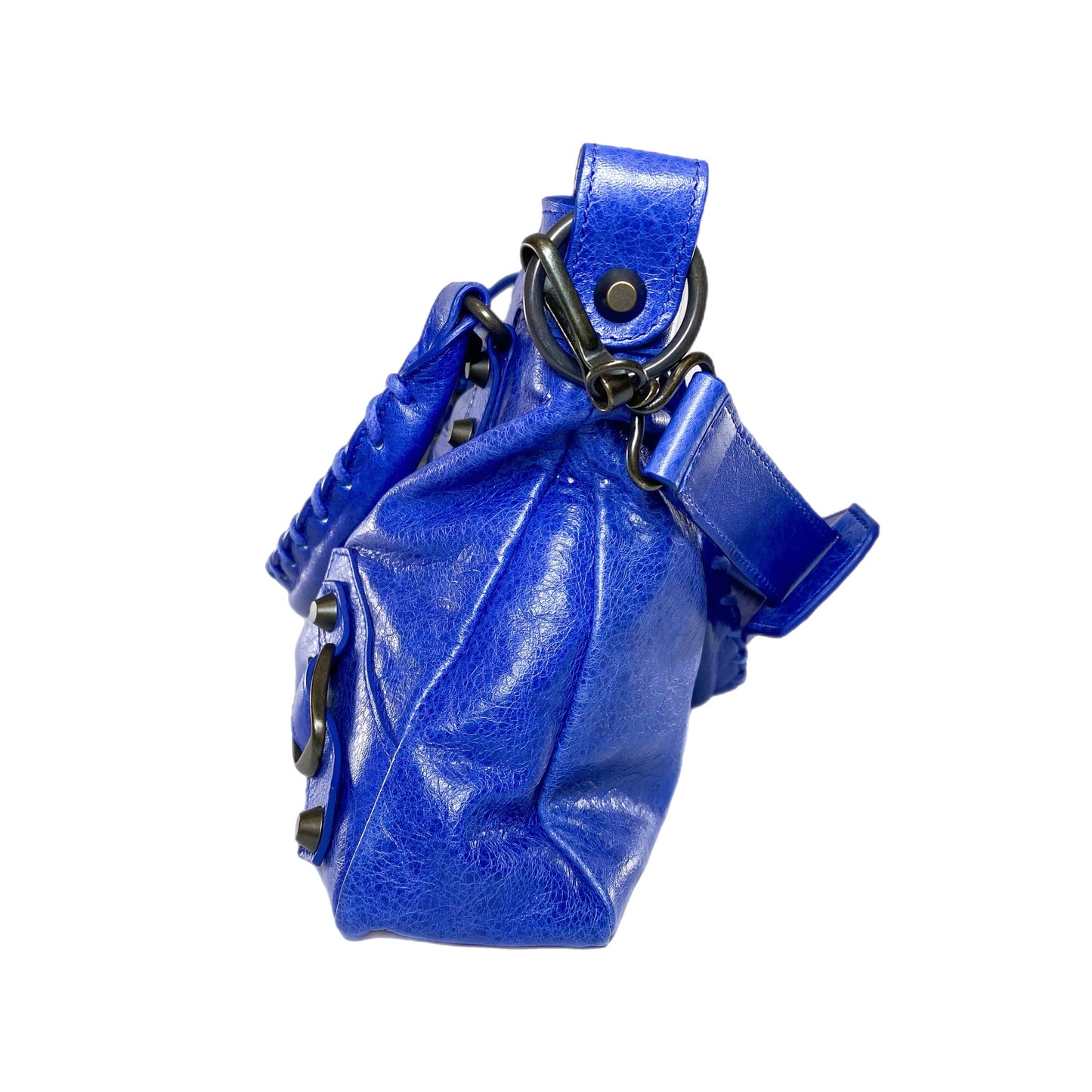 Balenciaga Blue Motorcycle First Bag