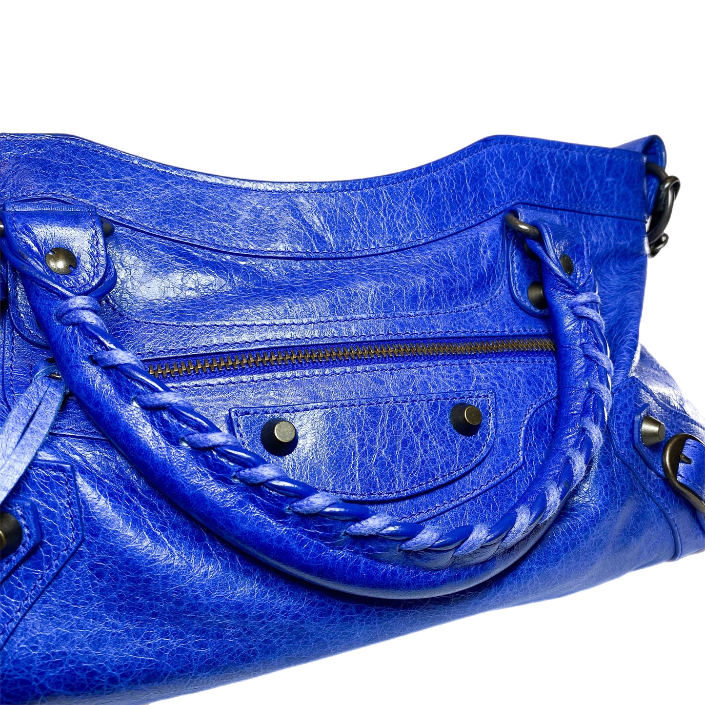 Balenciaga Blue Motorcycle First Bag