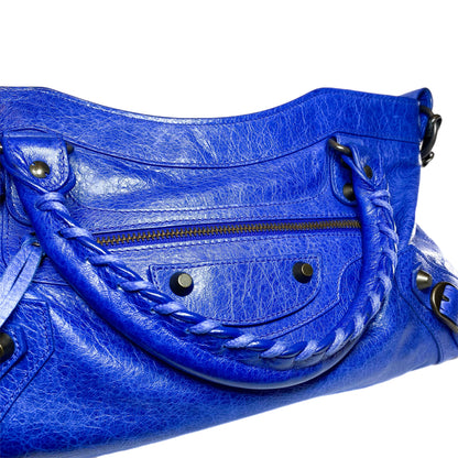 Balenciaga Blue Motorcycle First Bag