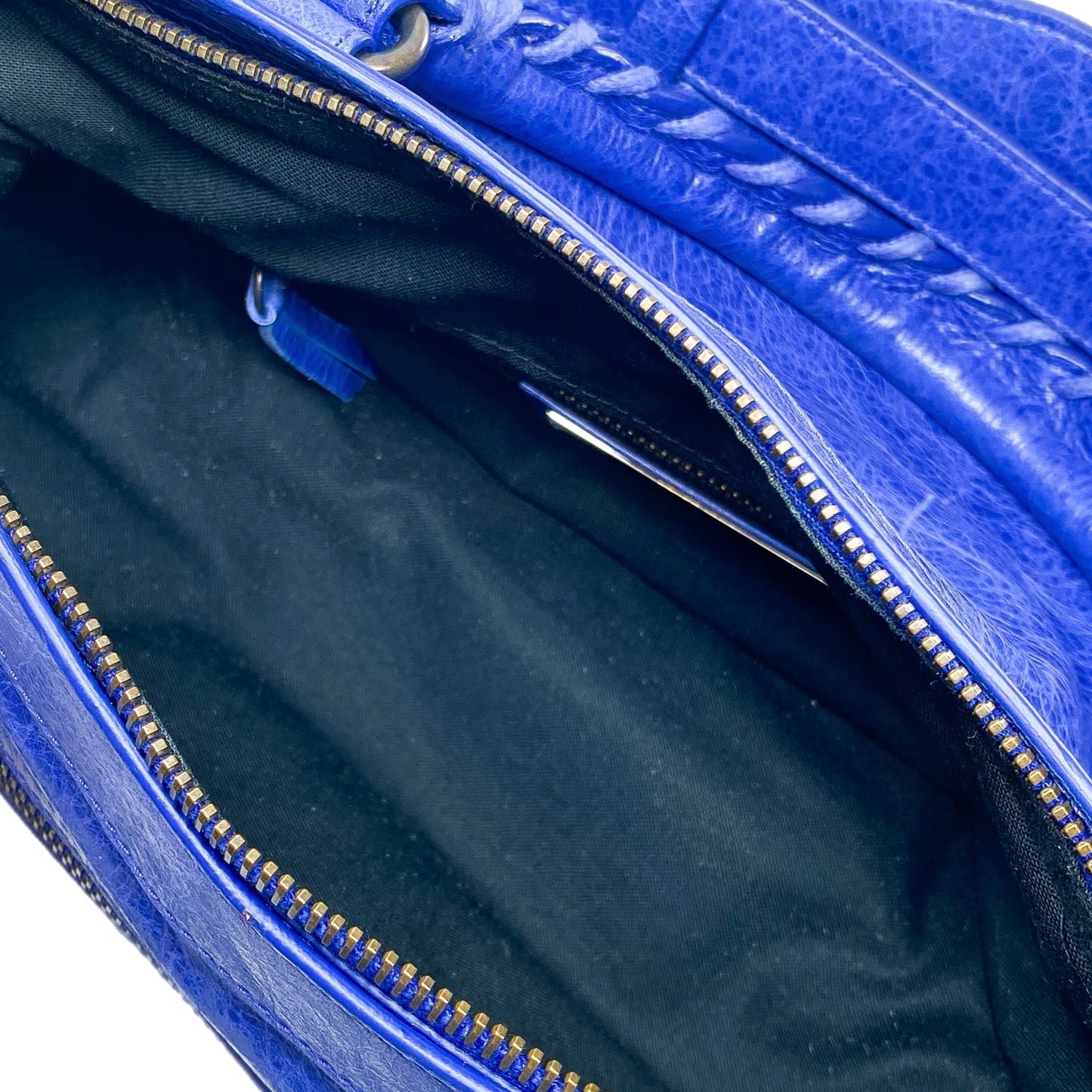 Balenciaga Blue Motorcycle First Bag
