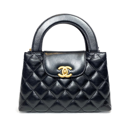 Chanel Black Nano Kelly Top Handle