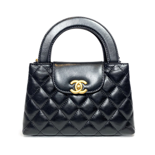 Chanel Black Nano Kelly Top Handle