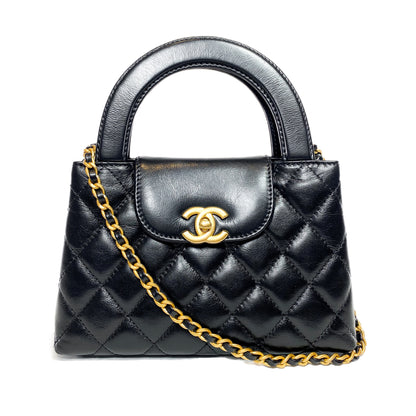 Chanel Black Nano Kelly Top Handle