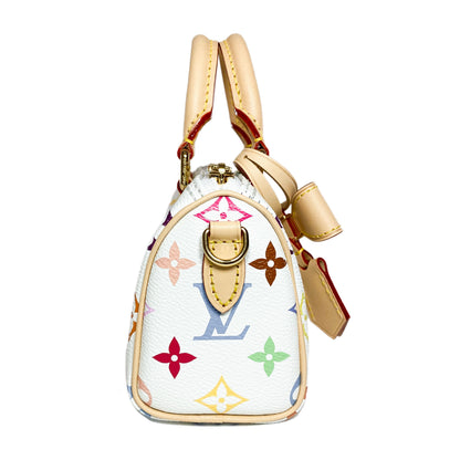Louis Vuitton x Takashi Murakami White Multicolor Nano Speedy