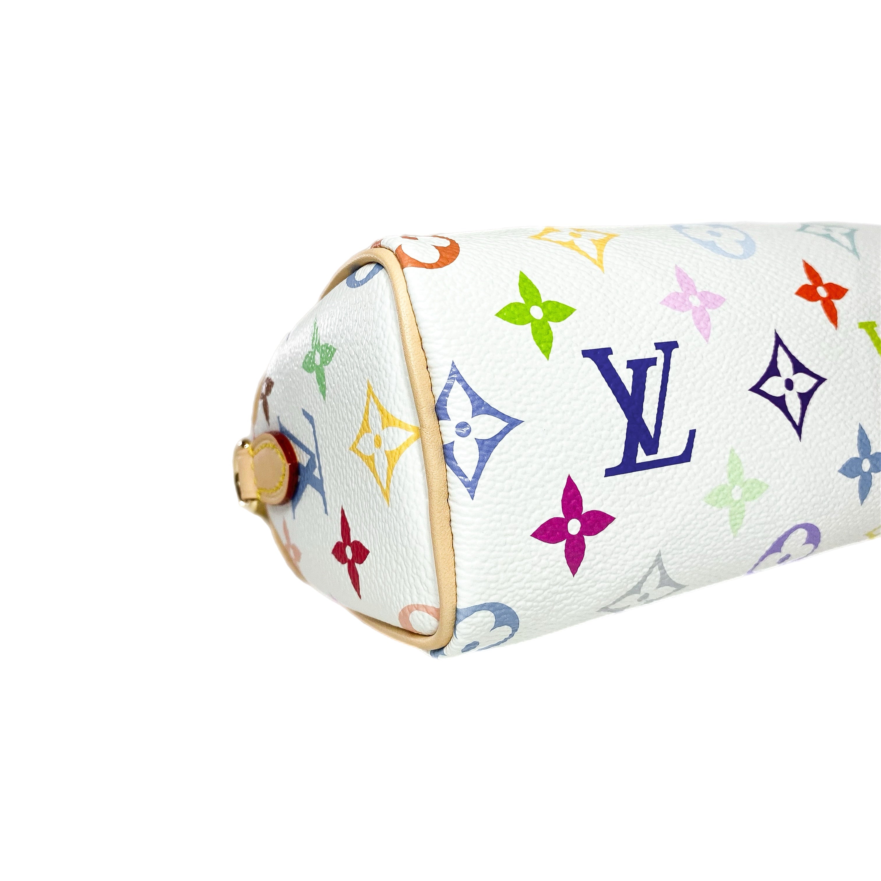 Louis Vuitton x Takashi Murakami White Multicolor Nano Speedy
