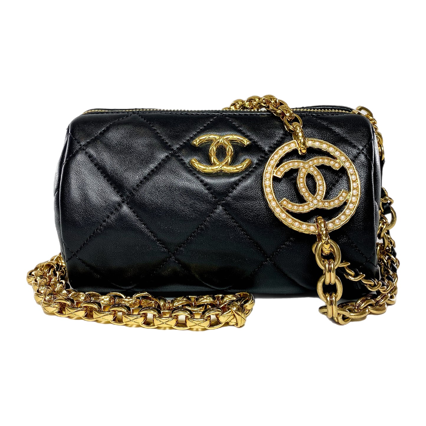 Chanel Black Mini Bowling Bag