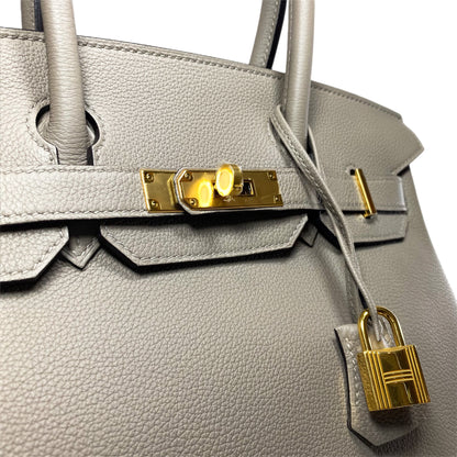 Hermes Birkin 30 Gris Asphalte Togo Gold Hardware