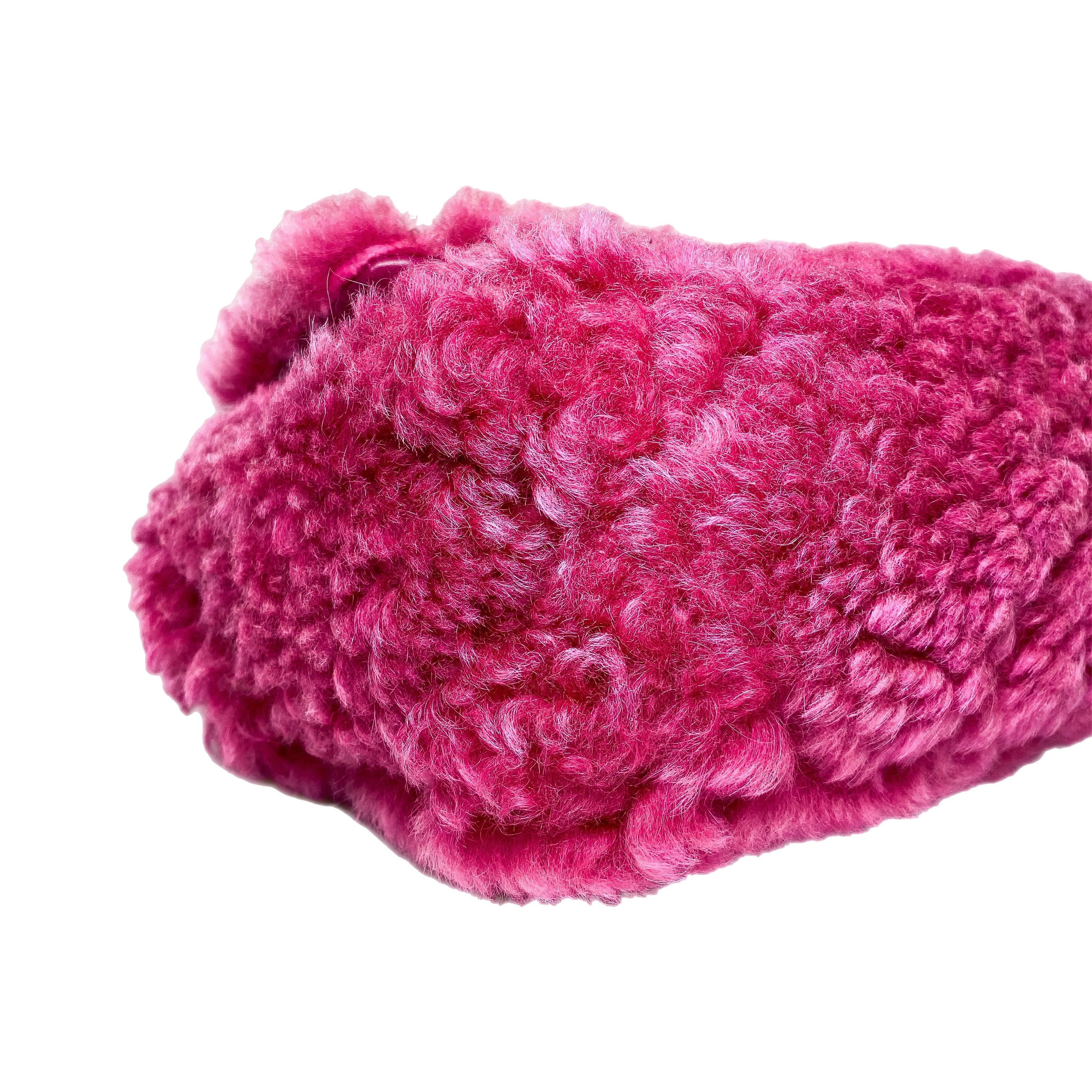 Pink Chanel Wool Boots Chanel 19 Large Pink Shearling Sheepskin