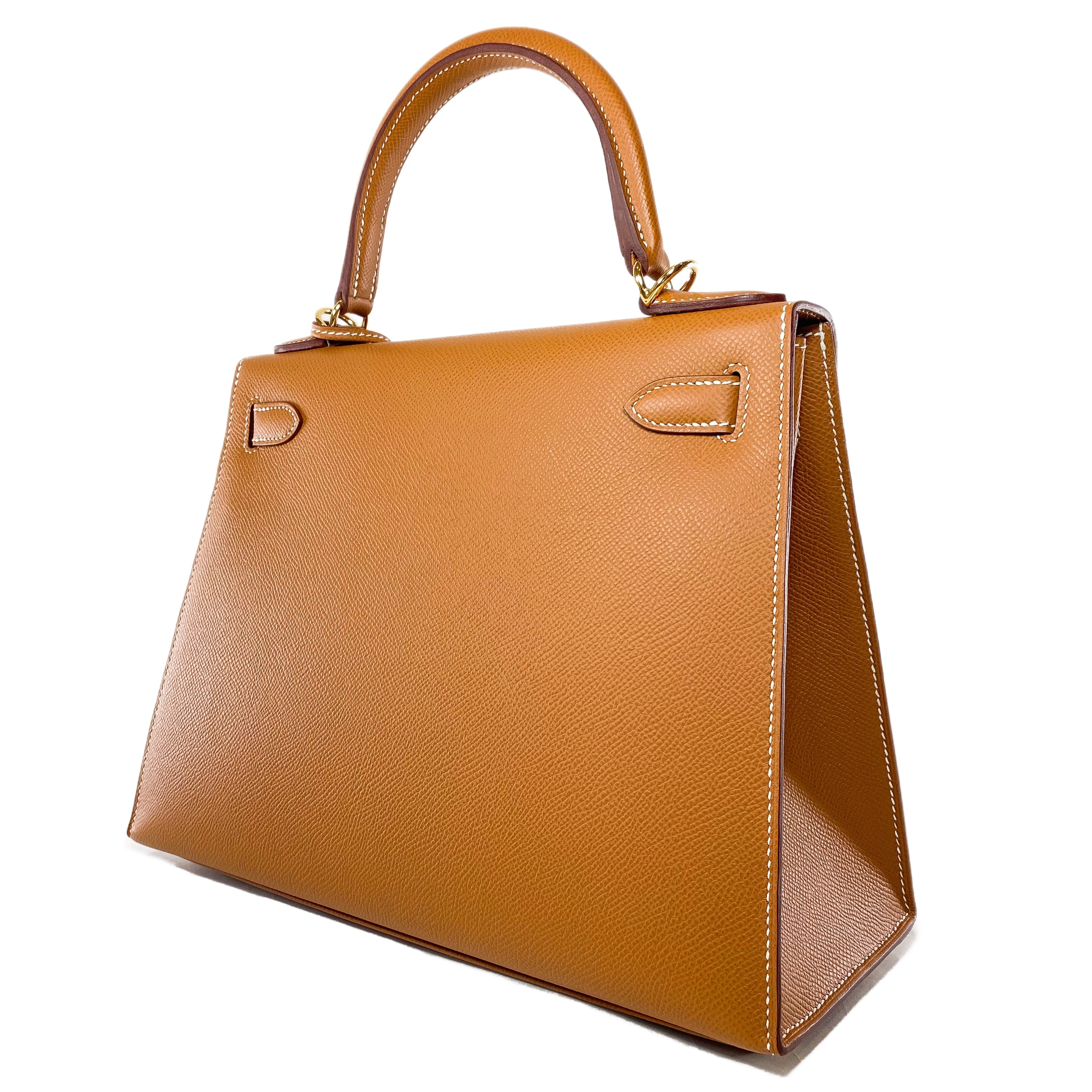 Hermes Kelly Sellier 28 Gold Epsom Gold Hardware