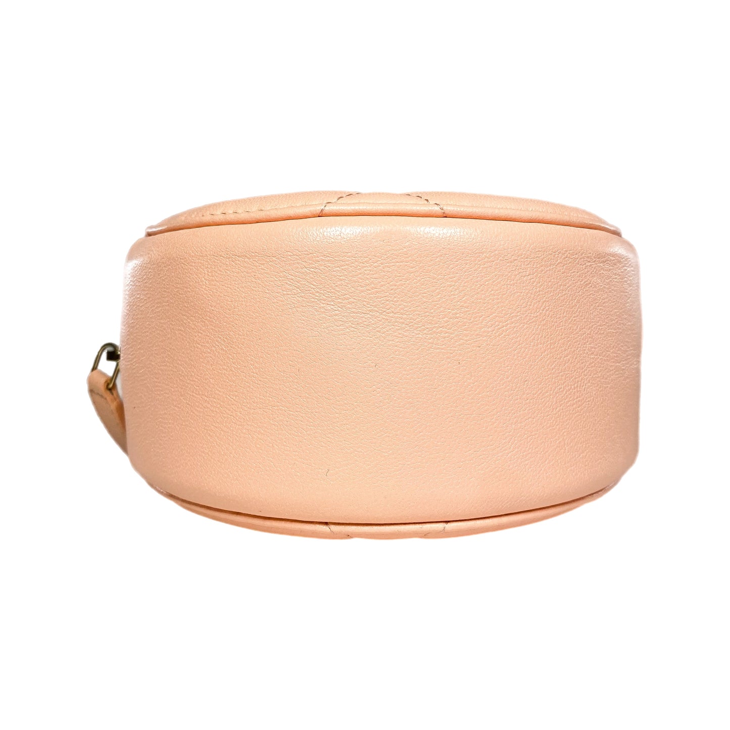 Chanel 19 Peach Round Clutch with Chain
