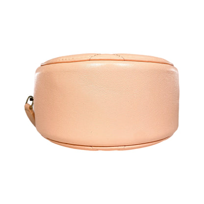 Chanel 19 Peach Round Clutch with Chain