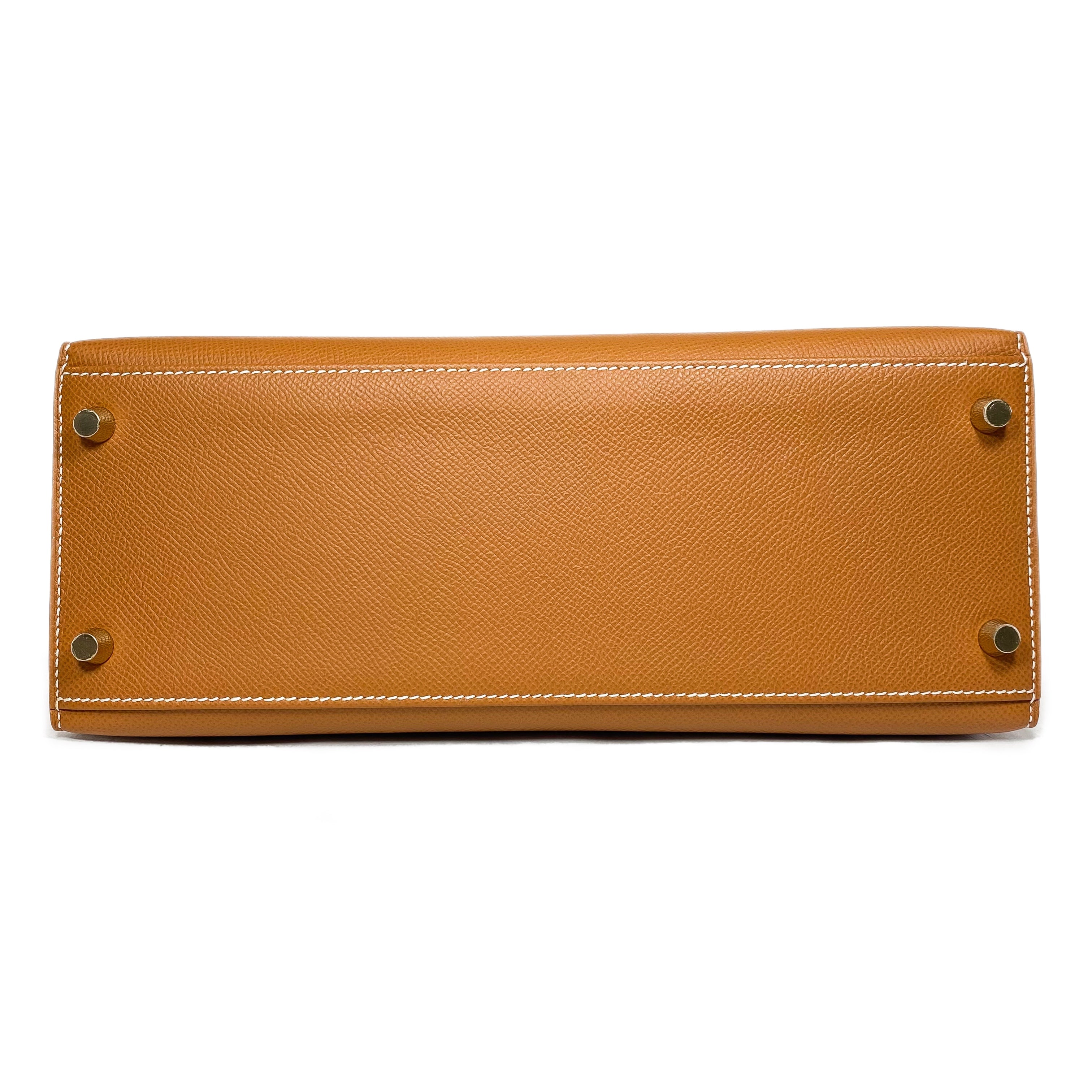 Hermes Kelly Sellier 28 Gold Epsom Gold Hardware