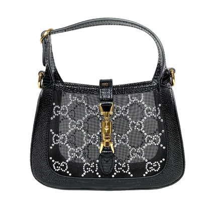 Gucci Limited Edition Mini Lizard Mesh GG Crystal Jackie 1961