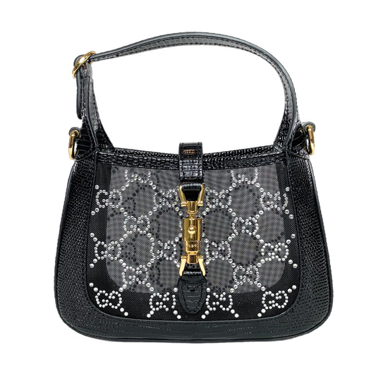 Gucci Limited Edition Mini Lizard Mesh GG Crystal Jackie 1961
