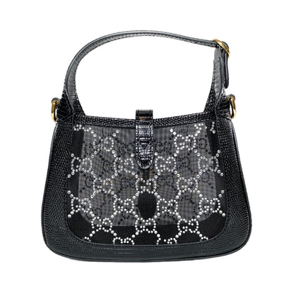 Gucci Limited Edition Mini Lizard Mesh GG Crystal Jackie 1961