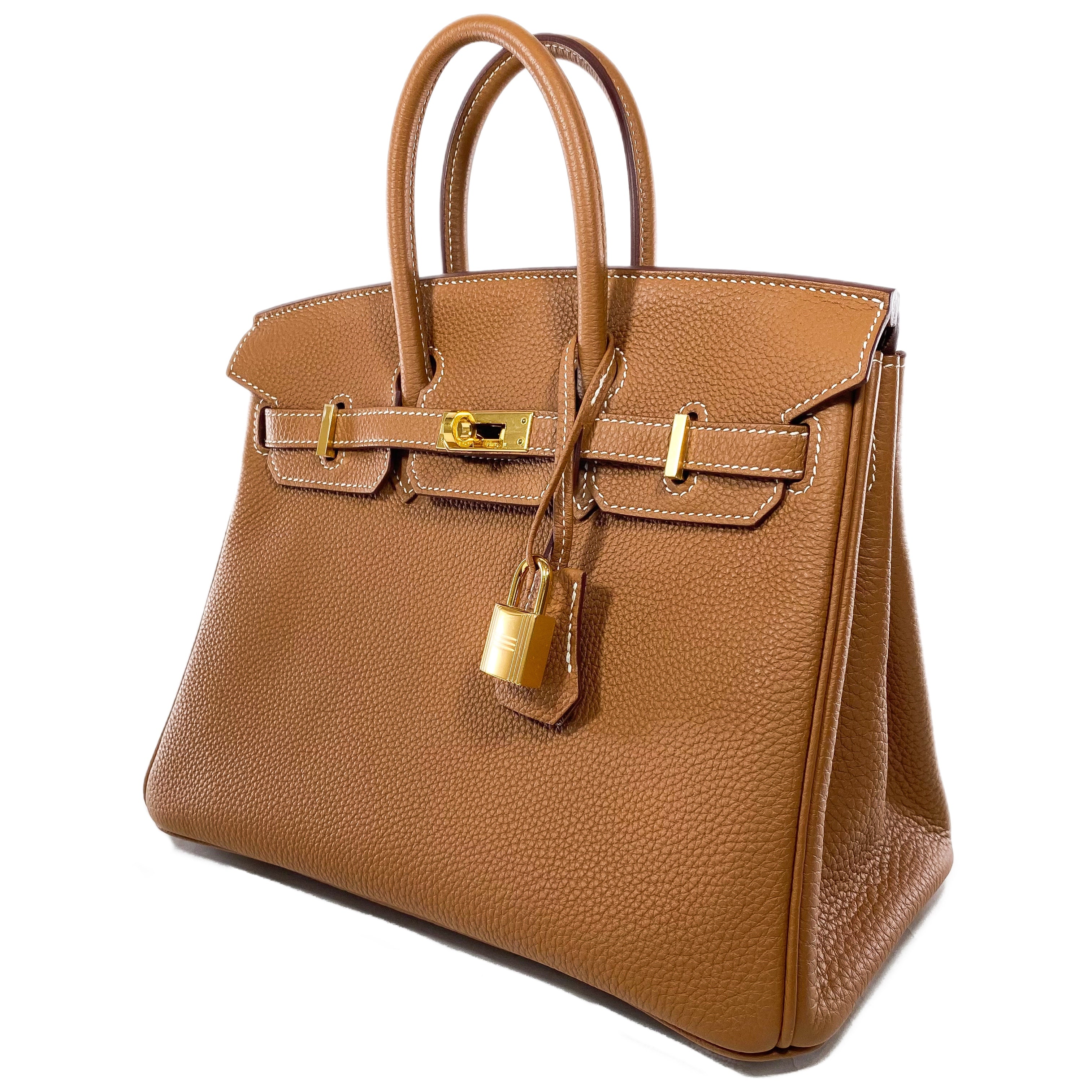 Hermes Birkin 25 Gold Togo Gold Hardware