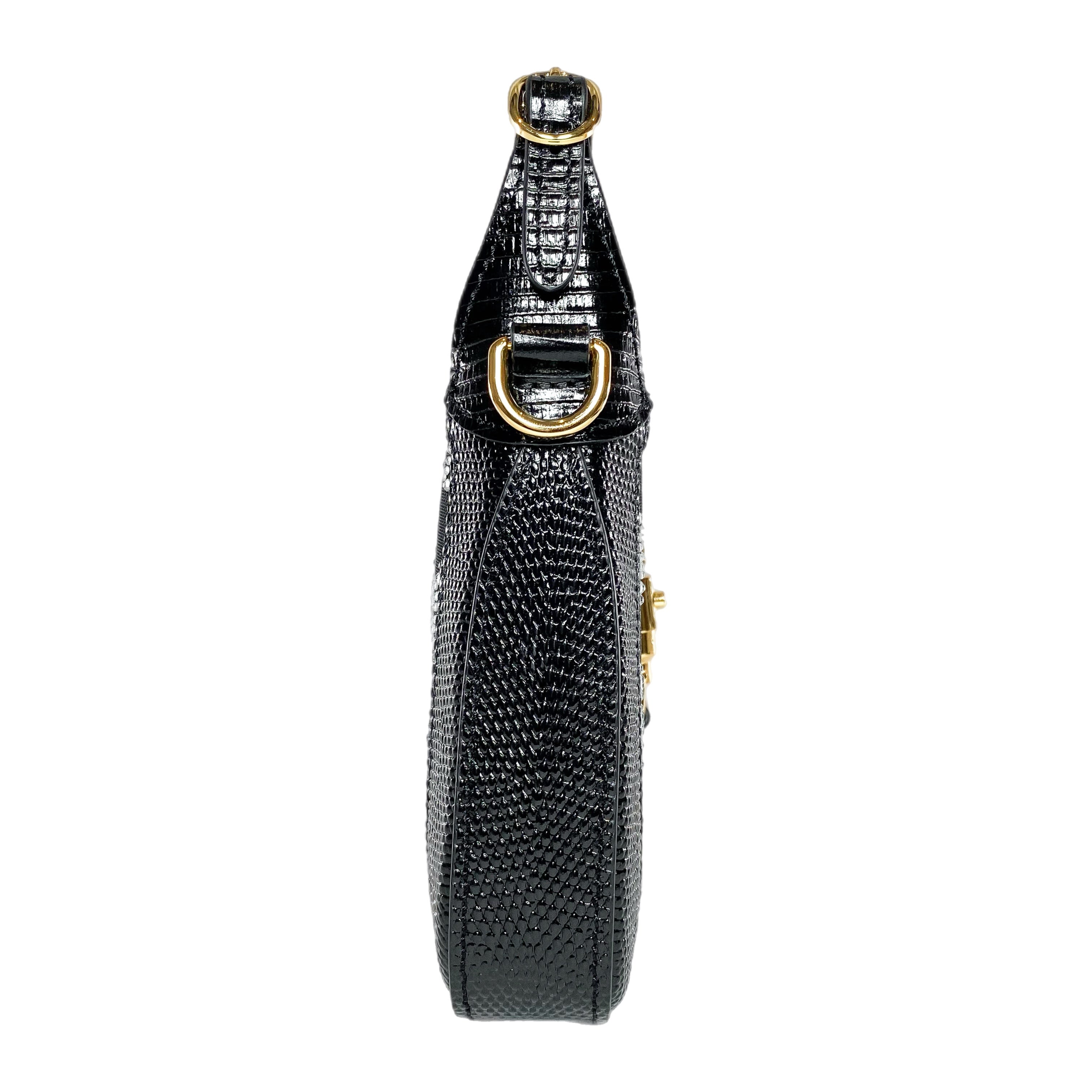 Gucci Limited Edition Mini Lizard Mesh GG Crystal Jackie 1961