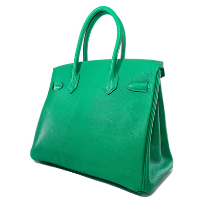 Hermes Birkin 30 Menthe Blue Jean Verso Chevre Palladium Hardware