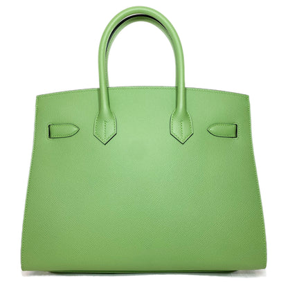 Hermes Birkin 30 Vert Criquet Sellier Epsom Gold Hardware
