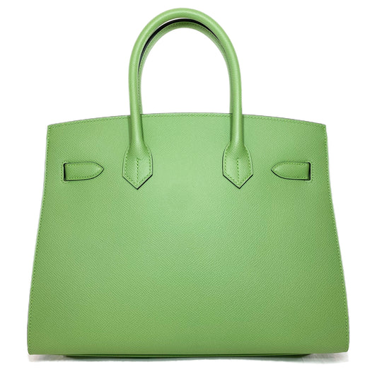 Hermes Birkin 30 Vert Criquet Sellier Epsom Gold Hardware