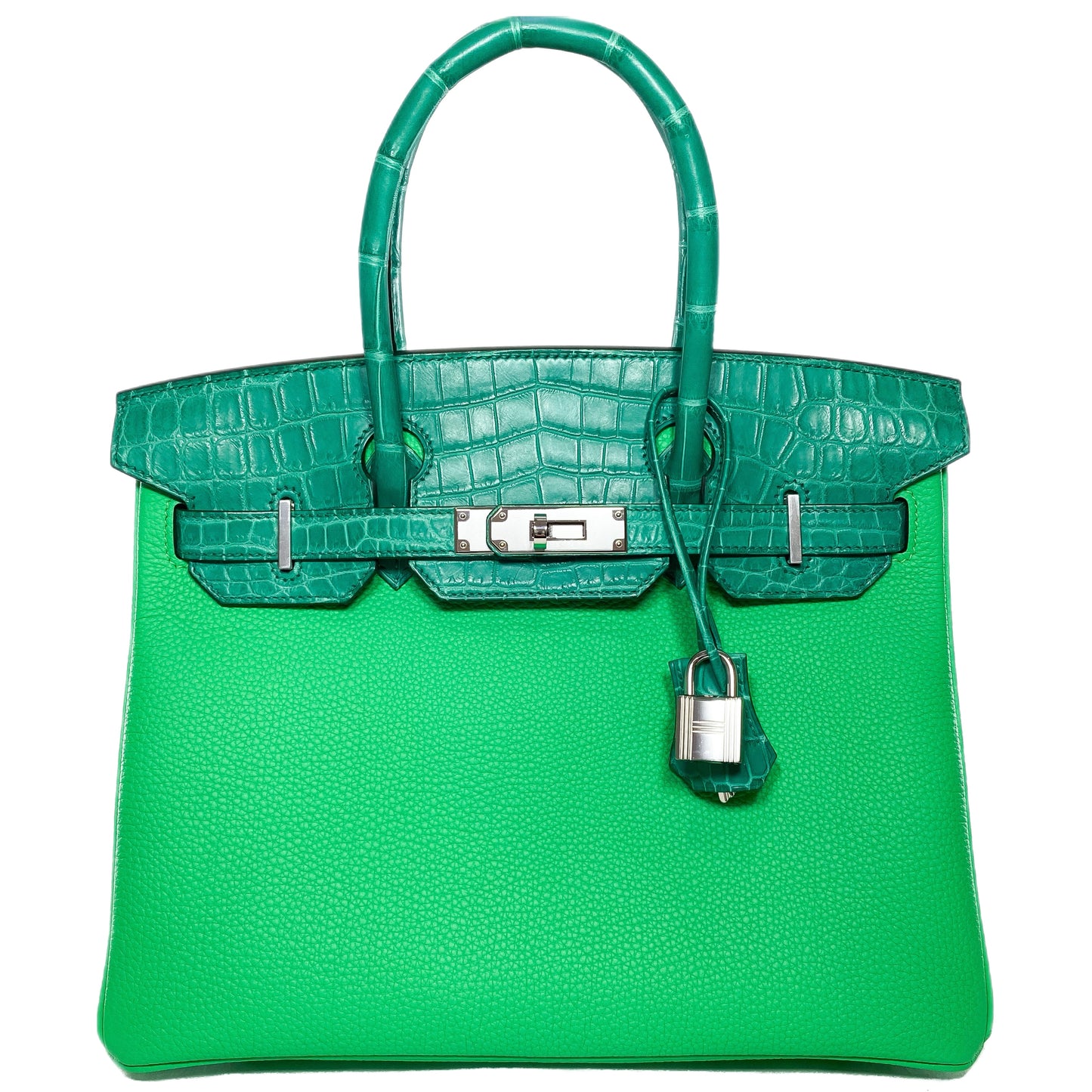 Hermes Birkin 30 Touch Vert Jade Vert Comics Nilo Crocodile Togo Palladium Hardware