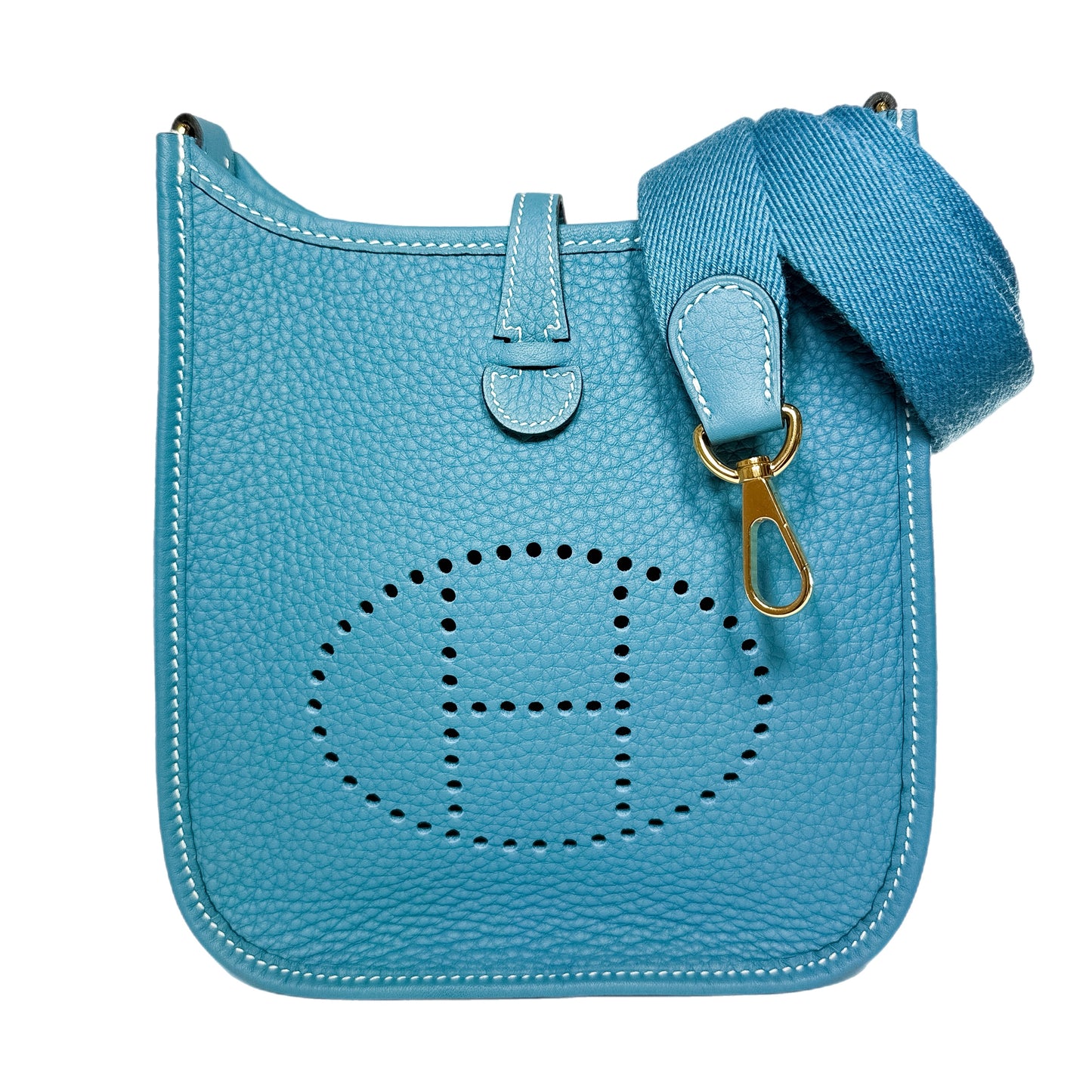 Hermes Blue Jean TPM Gold Hardware