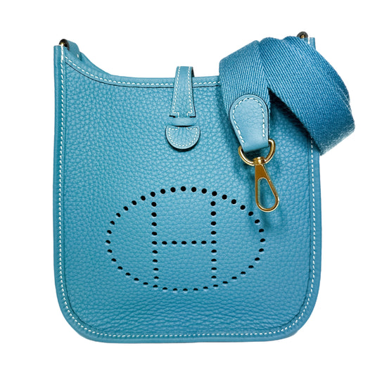 Hermes Blue Jean TPM Gold Hardware