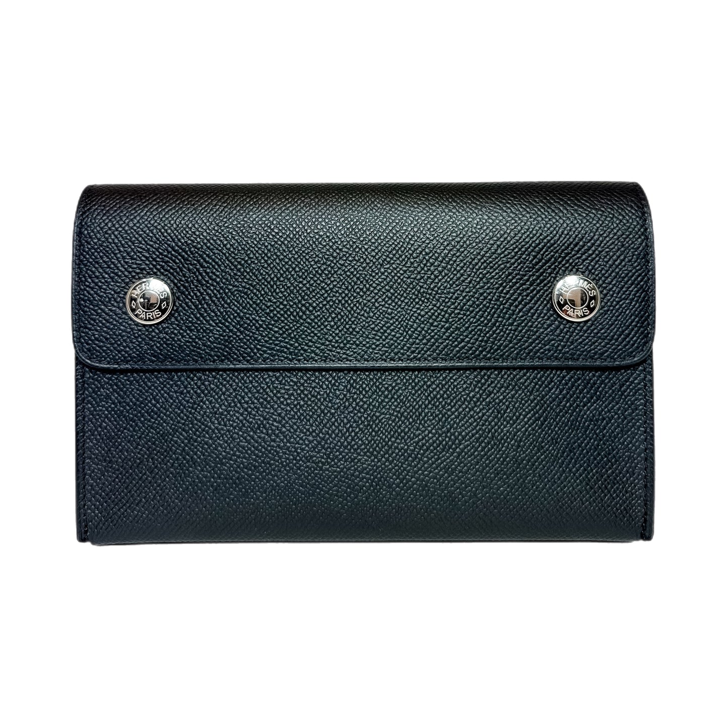 Hermes Hermesnap Black Wallet