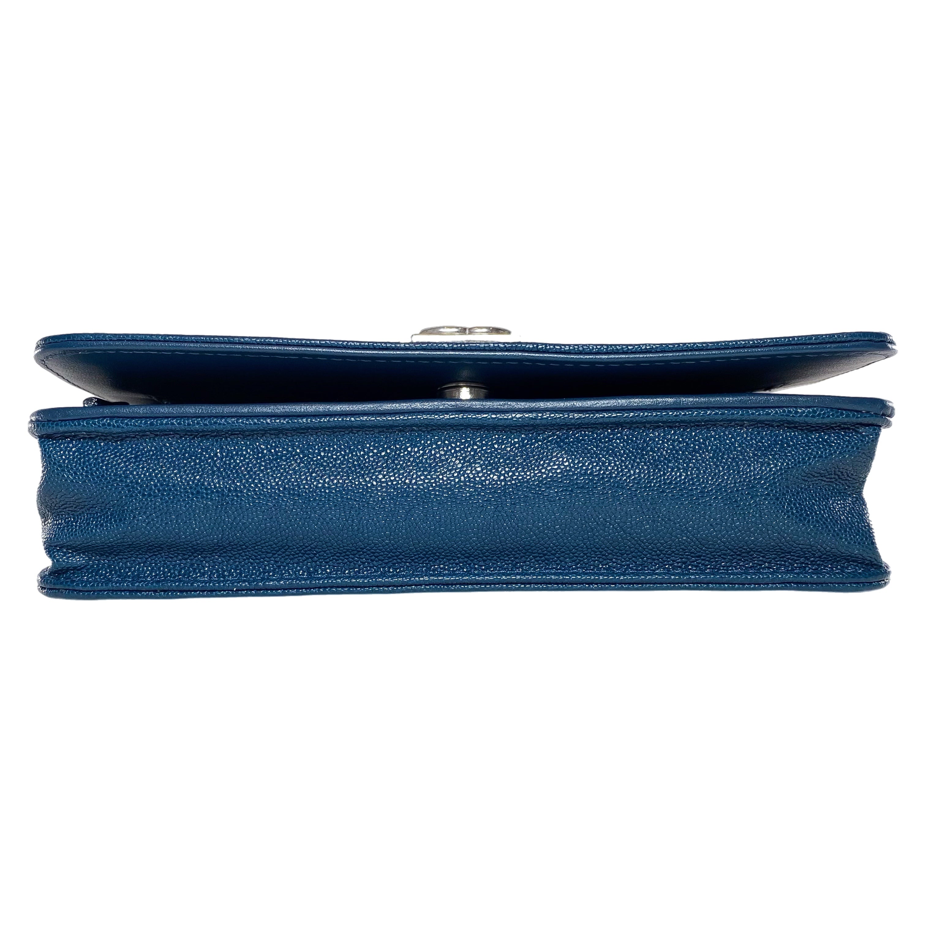 Chanel Navy Boy Wallet on Chain