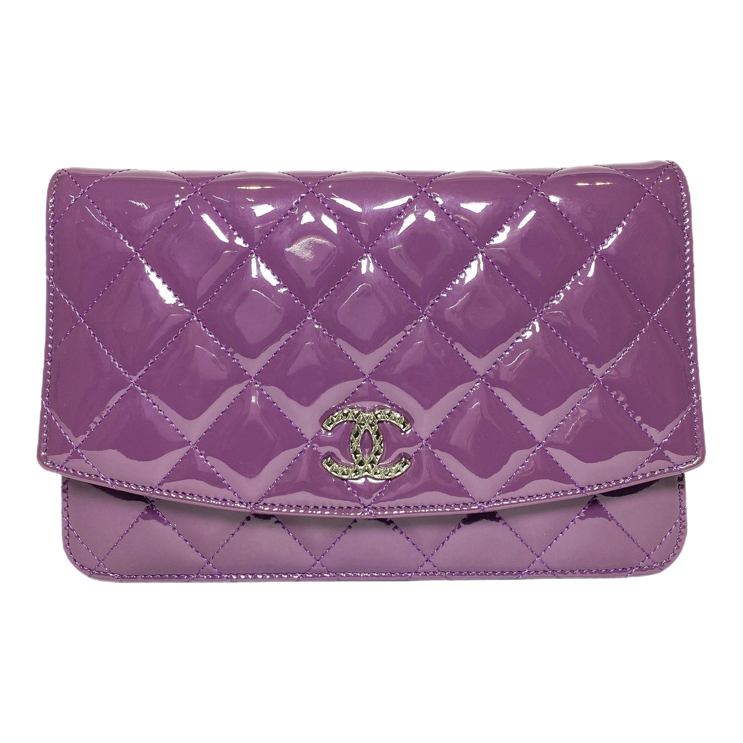 Chanel Violet Brilliant Wallet on Chain