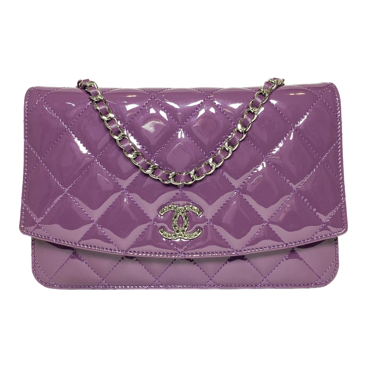 Chanel Violet Brilliant Wallet on Chain
