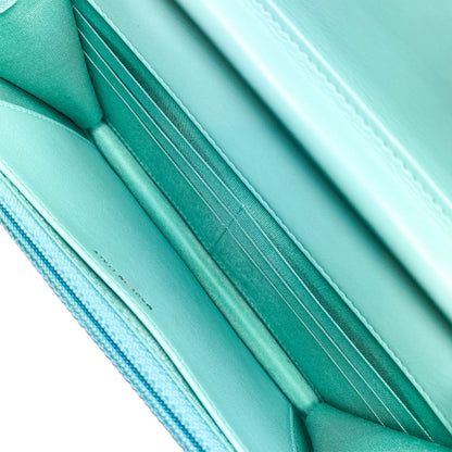 Chanel Tiffany Blue Boy Wallet on Chain