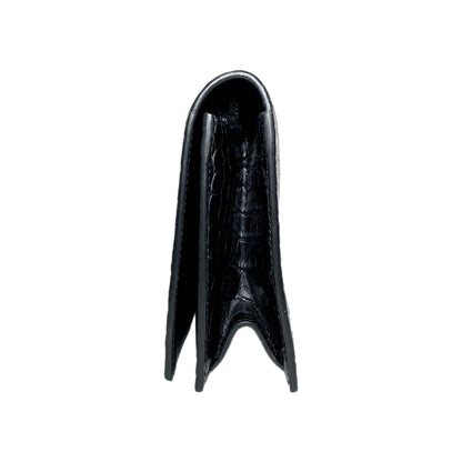 Gucci Black Crocodile Clutch
