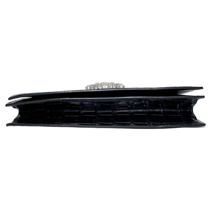 Gucci Black Crocodile Clutch