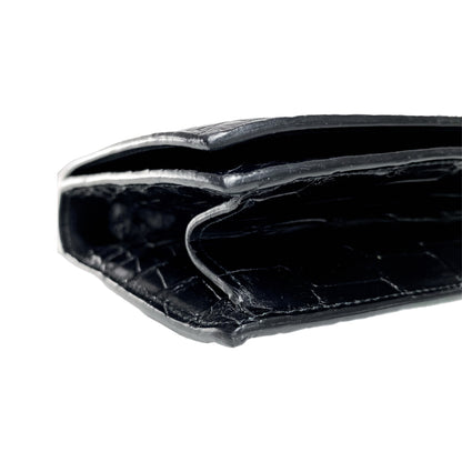 Gucci Black Crocodile Clutch